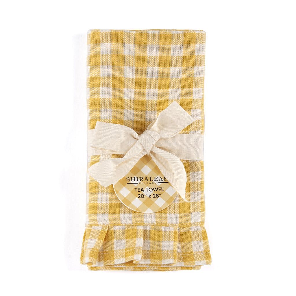 Shiraleah Gina Black and White Check Tea Towel